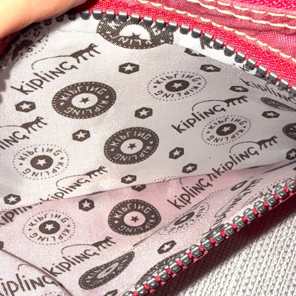 Kipling Front Flap Tri Pocket Crossbody Bag - Coral Pink - Picture 7 of 7